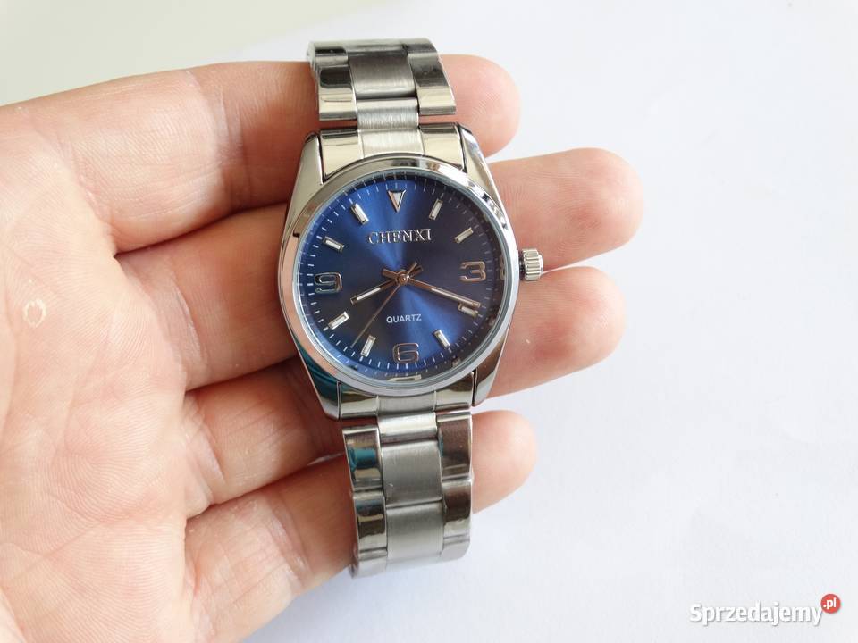 Zegarek męski damski 35mm granatowy bransoleta Gorzów Wielkopolski sprzedam