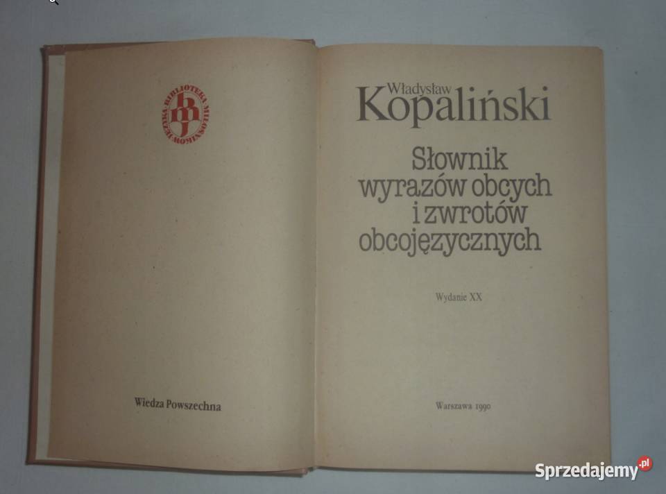 SŁOWNIK WYRAZÓW OBCYCH I ZWROTÓW OBCOJĘZYCZNYCH Proza i poezja Kultura i Rozrywka warmińsko-mazurskie Kętrzyn