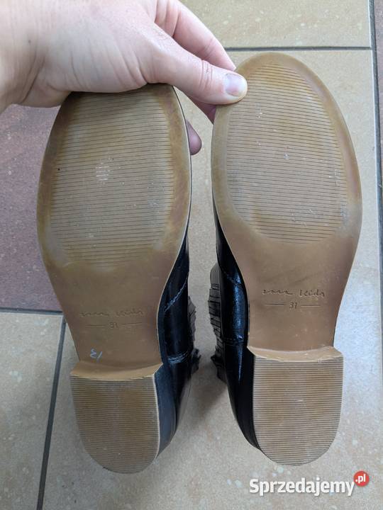 Zara sztyblety botki skórzane 37 23.5cm Półbuty Gryfice