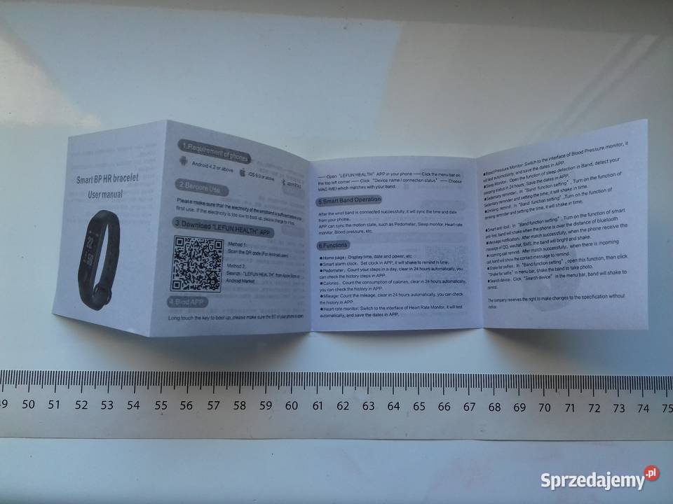 Smart Opaska M3 Opaska nie ładuje się z wyglądu kujawsko-pomorskie Bydgoszcz