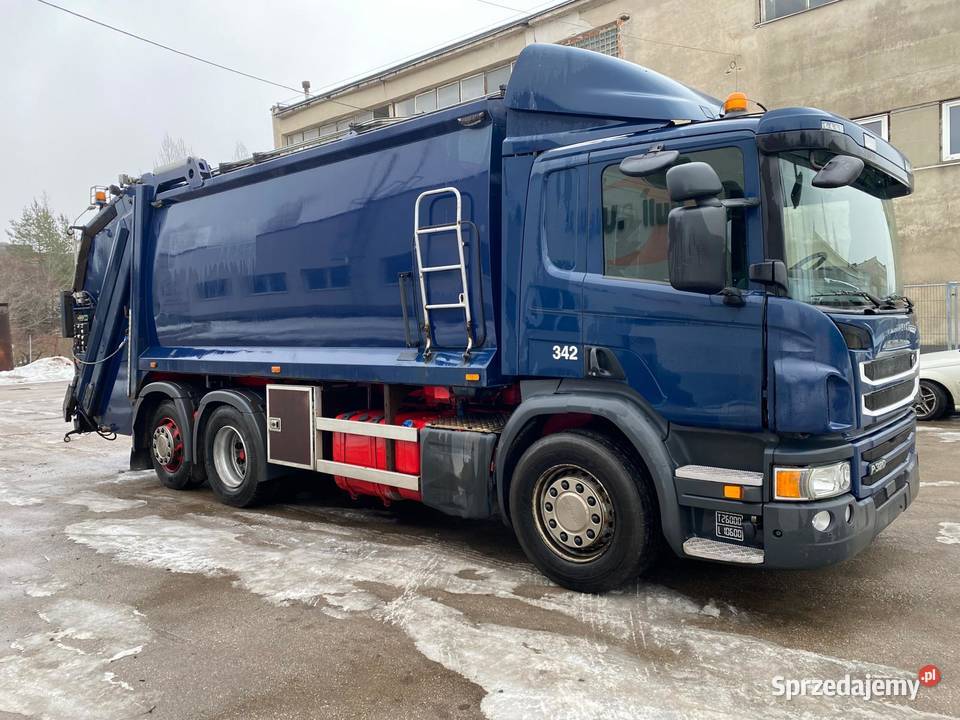 Scania P320 śmieciarka 2016WAGA Prasa Terberg Nowiny
