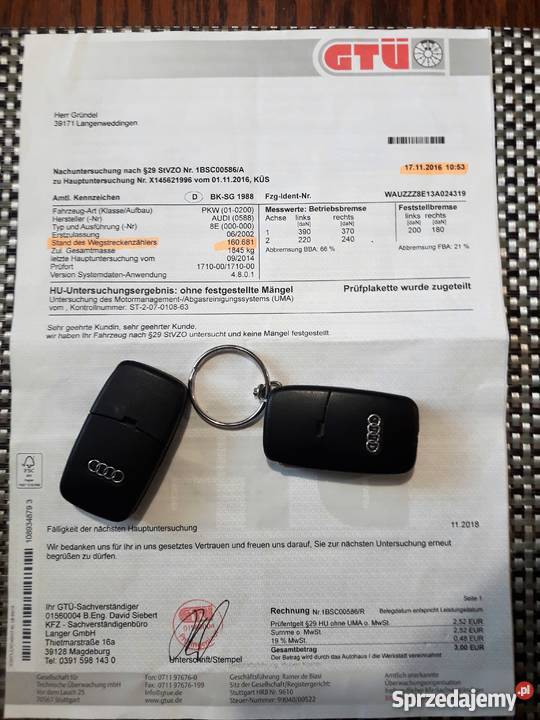 Audi A4 B6 16 102 sprowadzony Słomniki