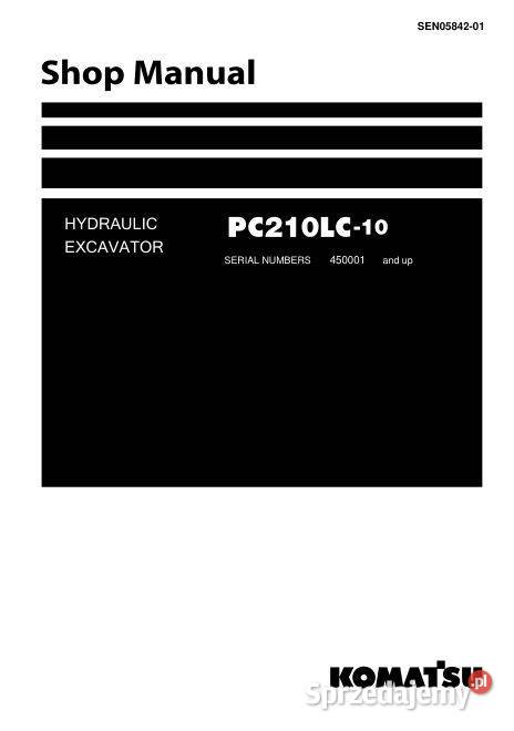 KOMATSU PC210LC10 instrukcja naprawy