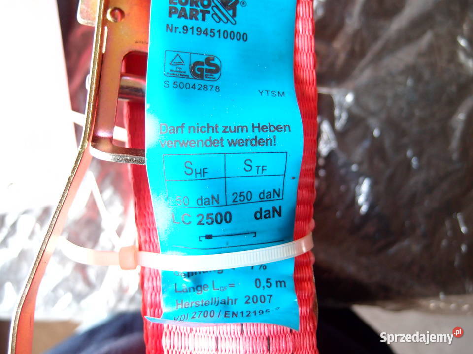 Pas Transportowy 95M50MM5T z napinaczem Pasy Łódź