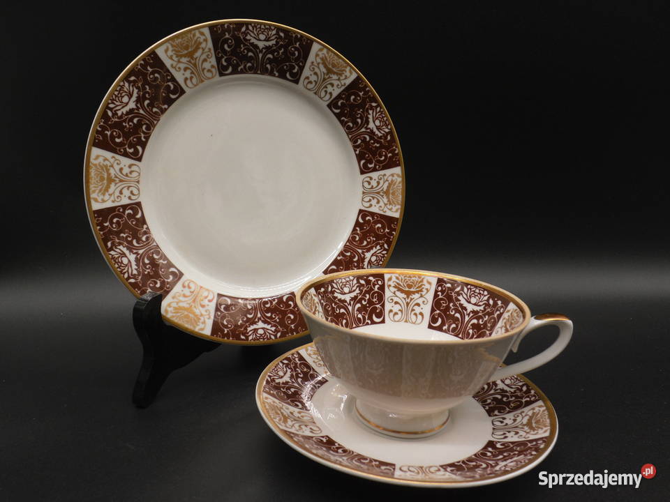 Zestaw śniadaniowy trio z porcelany CP Lettin sprzedam