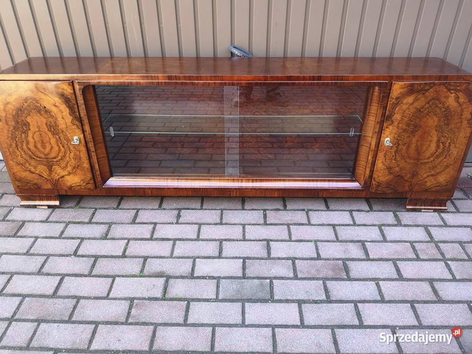 Komoda RTV Niska ARTDECO Orzech Unikat 200 Stara Swarzędz
