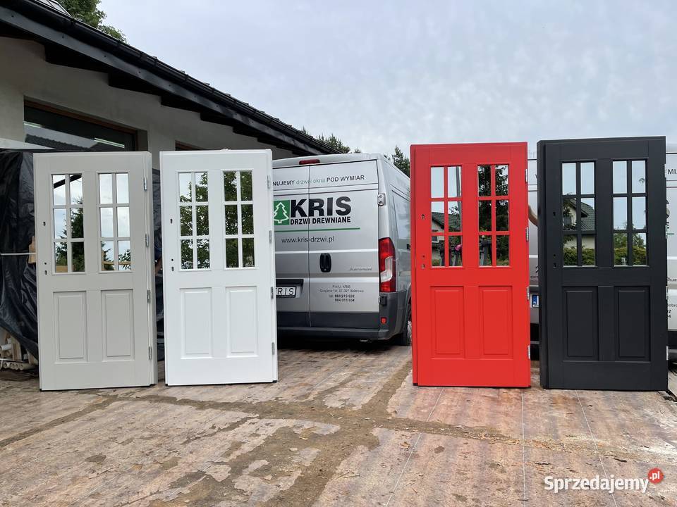 Drzwi zewnętrzne drewniane RĘKI5024 Angielskie Drzwi i okna