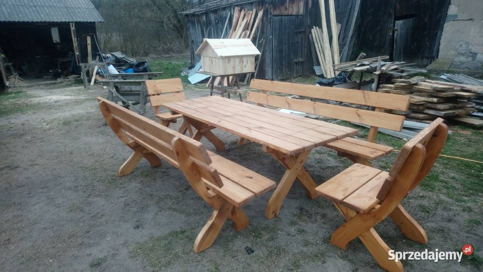 Komplet ogrodowy z krzesłami kujawsko-pomorskie Tuchola