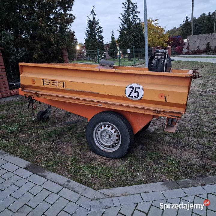 Przyczepka wywrotka do traktorkaORYGINAŁ ISEKI wielkopolskie Ruda