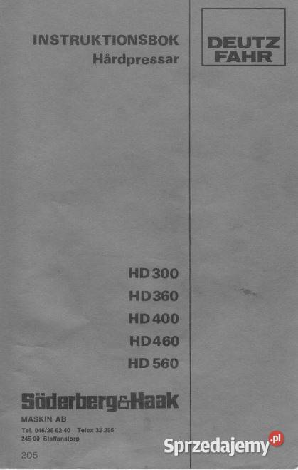 Deutz Fahr HD300 HD360 HD400 HD460 HD560 Kielce sprzedam