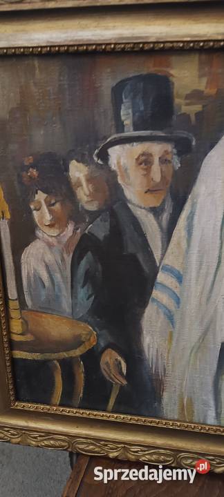 Obraz żydowskie wesele olej na płótnie Kraków