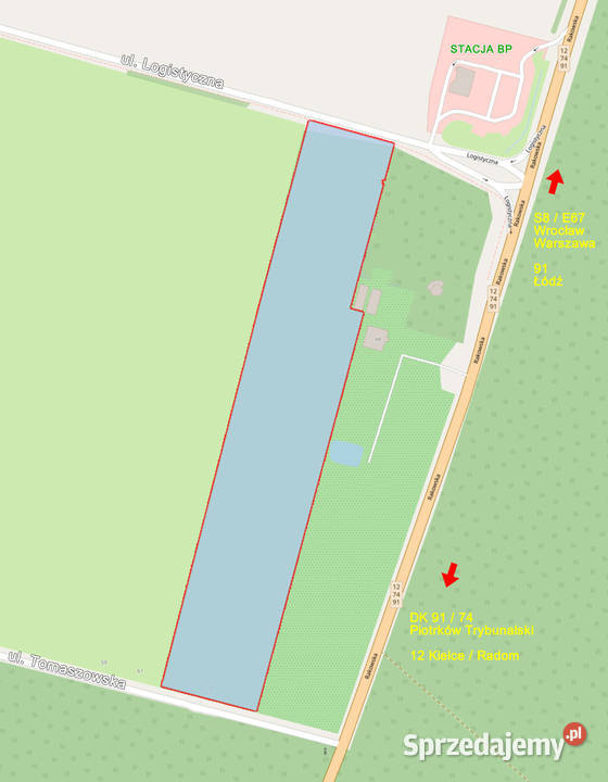 Działka Inwestycyjna 29 ha Piotrków Tryb