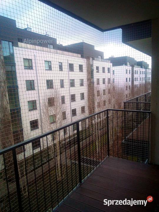 Siatki zabezpieczające balkon kota Montaż Warszawa