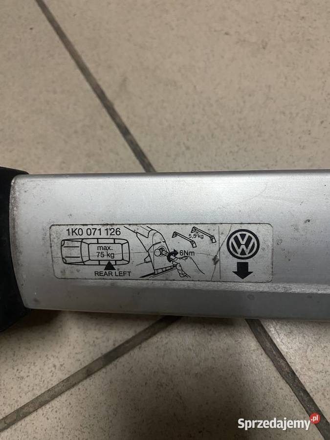 relingi na bagaznik dachowy golf v 5