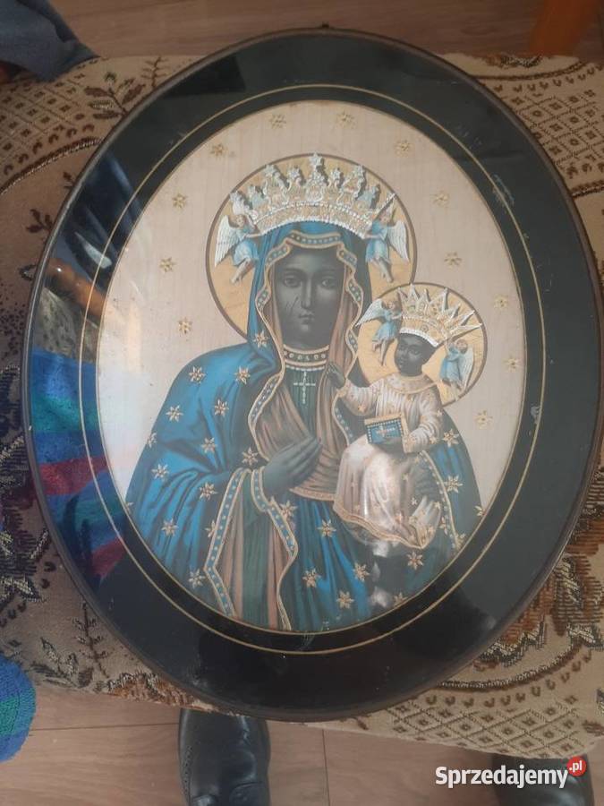 Obrazy religijny ikona czarny Brodnica