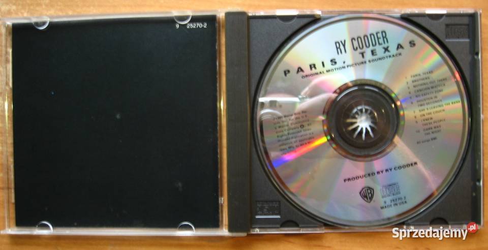 Ry Cooder Paris Texas Soundtrack filmowa
