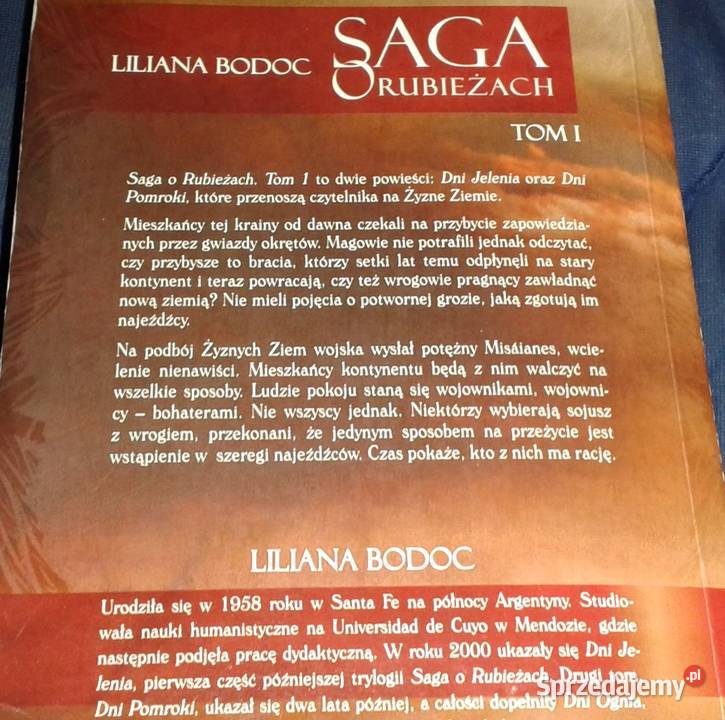 Saga o Rubieżach Tom 1 Liliana Bodoc Rok wydania 2012 lubelskie