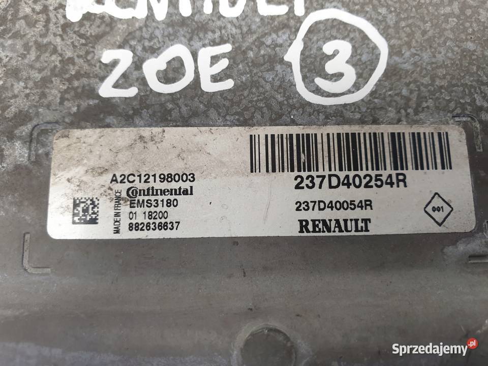 Renault Zoe STEROWNIK SILNIKA komputer Chełm