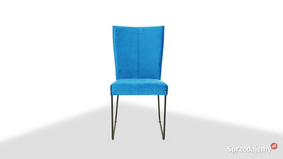 Krzesło Na płozach Czarny mat Tkanina Aqua Clean 91cm Toruń