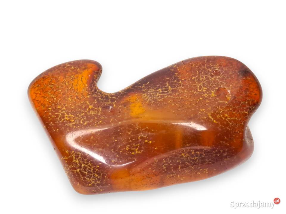 Broszka z bursztynu bursztyn bryłka 1490 sprzedam
