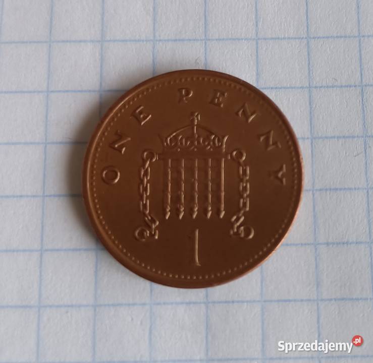 1 PENS ONE PENNY 2001 WIELKA BRYTANIA Numizmatyka lubelskie