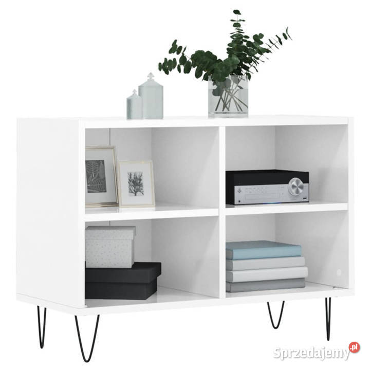Szafka pod TV biała wysoki połysk 695x30x50 Warszawa
