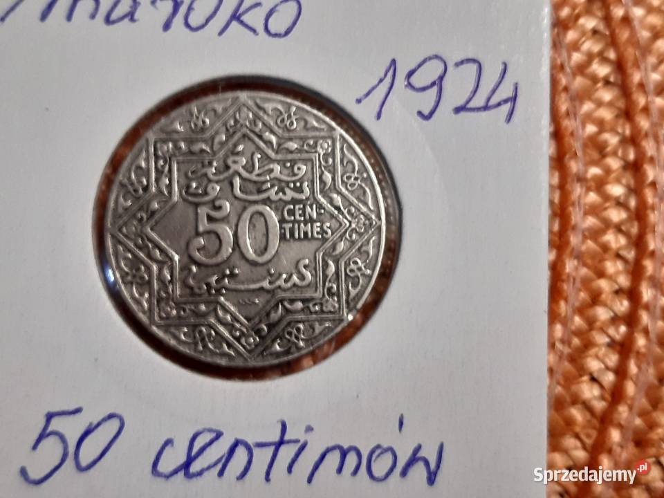 moneta Maroka z 1924r