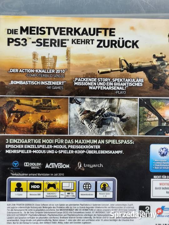 PlayStation 3 Call of Duty Black Ops Sony Playstation 3 łódzkie Poddębice