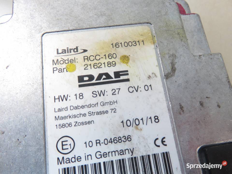 MODUŁ DAF CF FT 480 MX13 355 H2 2162189 sprzedam