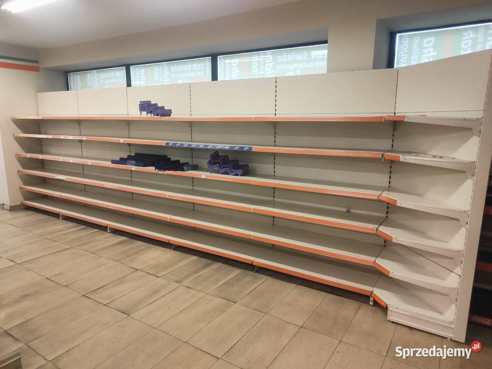 Regały Sklepowe Ekspozycyjne PrzyścienneGondolę Sklep Krotoszyn sprzedam
