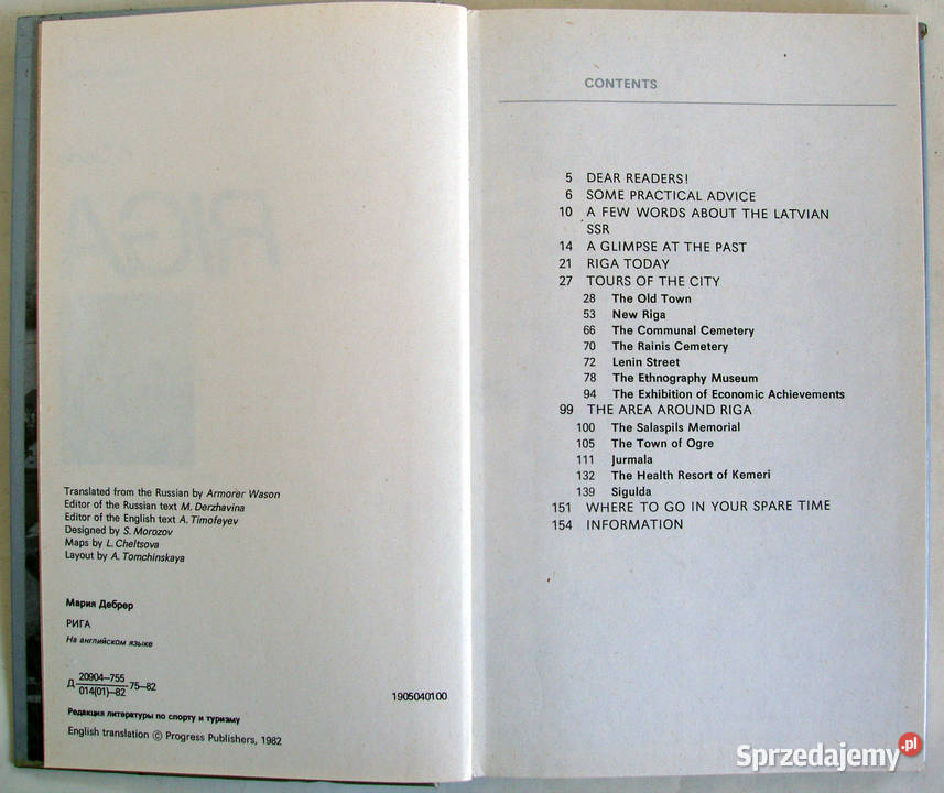 RIGA A guide Przewodnik w j angielskim 1982 Limanowa