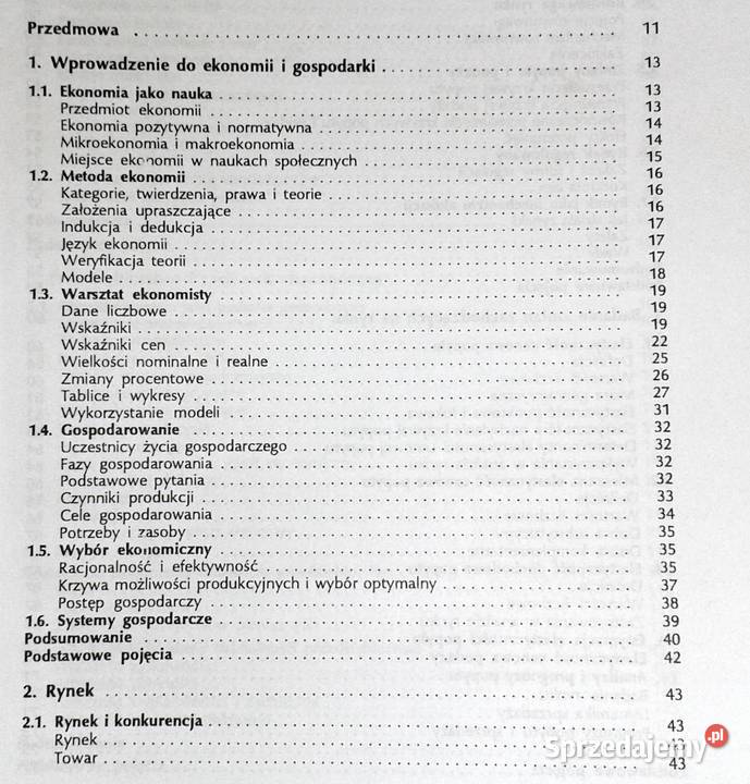 Podstawy ekonomii Mikroekonomia Zbigniew Rok wydania 1999 Chełm sprzedam
