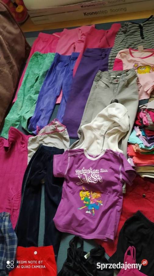 ubrania dziewczęce rozmiar 122 128 paka ubrań 62 Poznań sprzedam