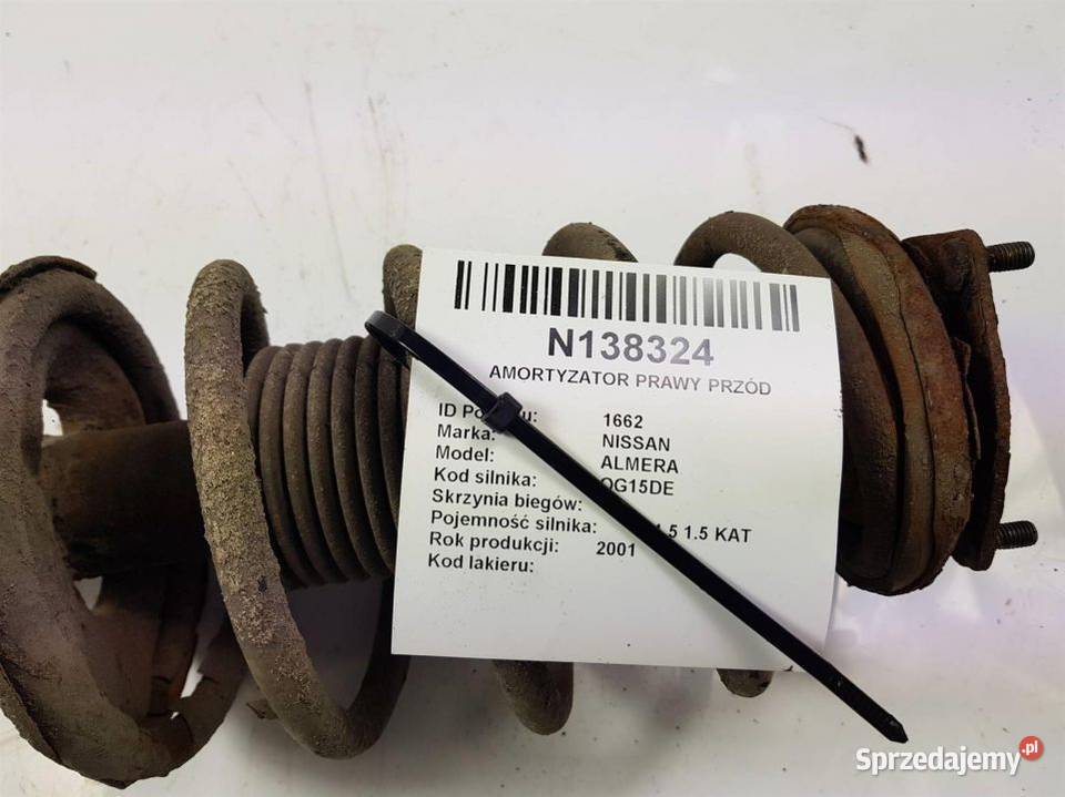 AMORTYZATOR PRAWY PRZÓD NISSAN ALMERA osobowe Lipno