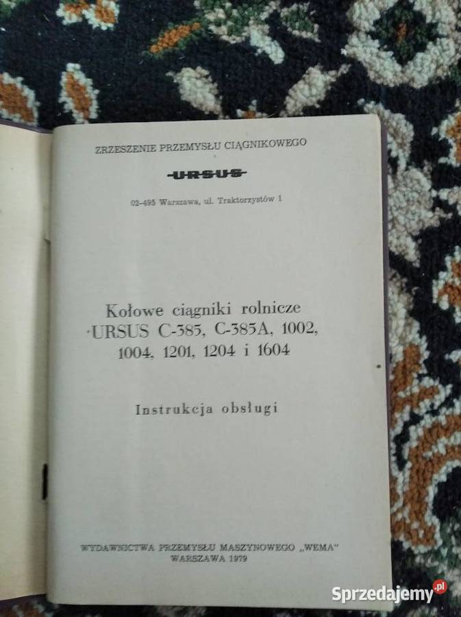Instrukcja Ursus C385 C385A 1002 1004 1201 1204 Lublin