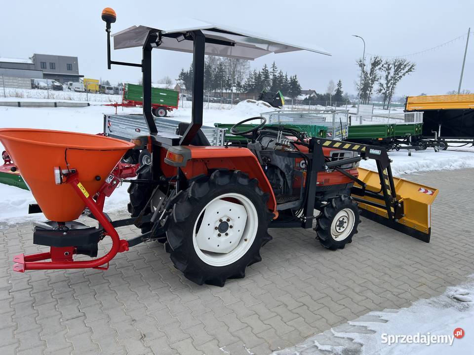 Mini Traktorek KUBOTA GL23 z TURem i łyżką pług Trojanów