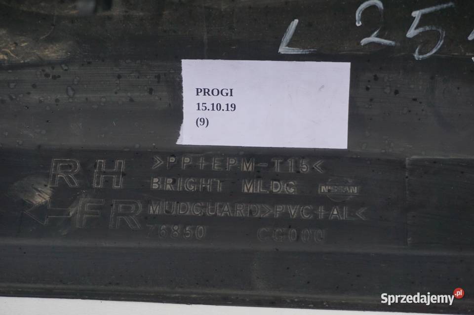 LISTWA PROGOWA PRÓG INFINITI FX35 FX45 Nowy Tomyśl