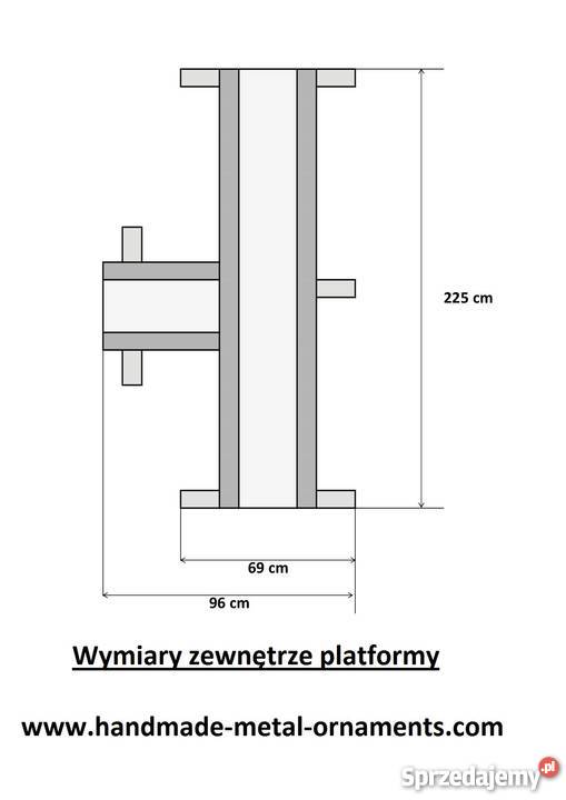 Platforma motocyklowa wózek stojak chopper