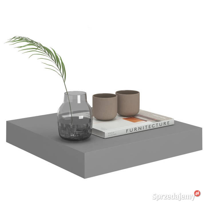 Półki ścienne 2 szare 23 x 235 x 38 MDF WM323845 Warszawa