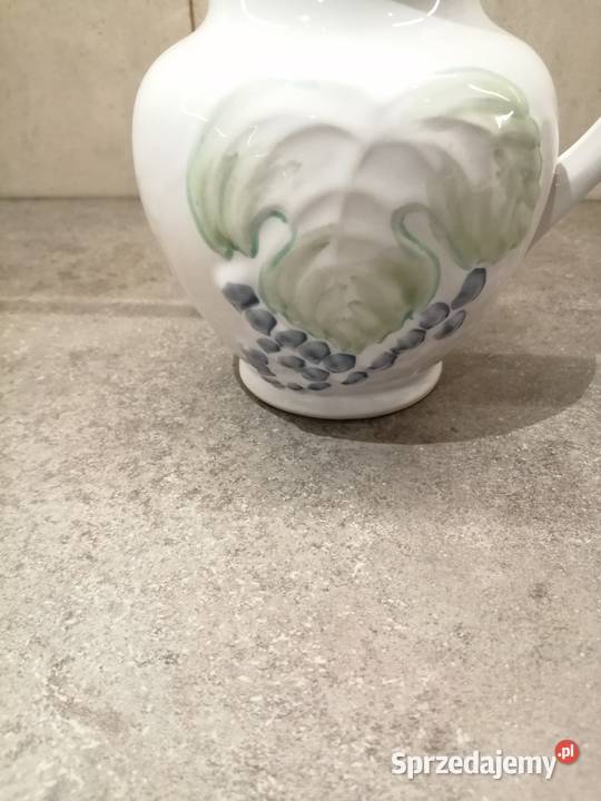 ceramiczny biały dzbanek sprzedam