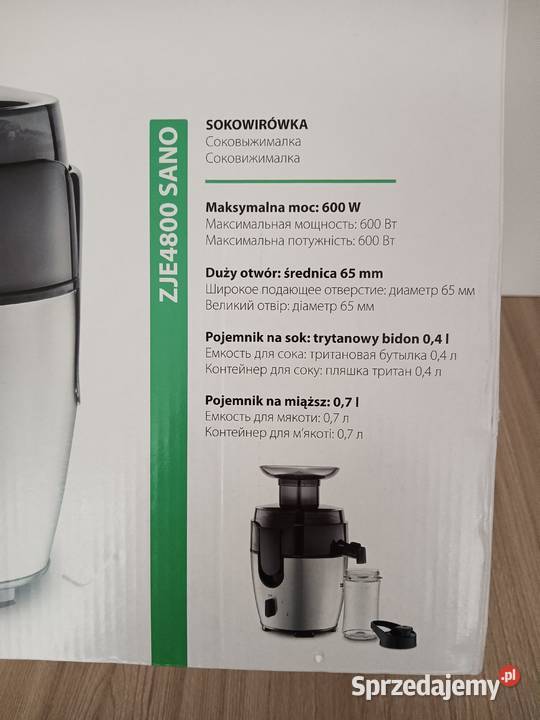 Sokowirówka Zelmer ZJE4800 SANO małopolskie