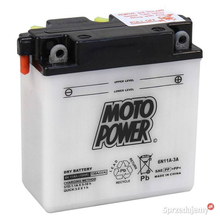 Akumulator motocyklowy Moto Power 6N11A3A 6V małopolskie Kraków