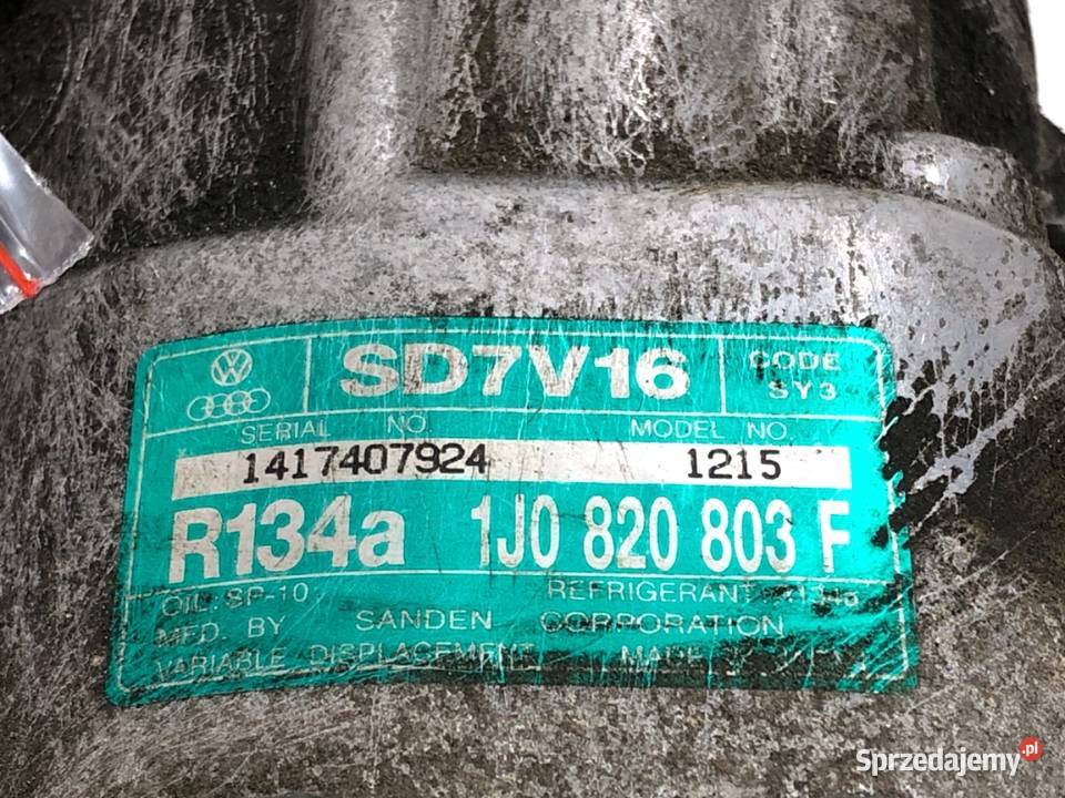 SPRĘŻARKA KLIMATYZACJI VW BEETLE 1J0820803F 20 osobowe sprzedam