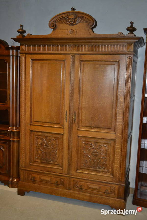 szafa neorenesansowa 1900 dąb śląskie Będzin
