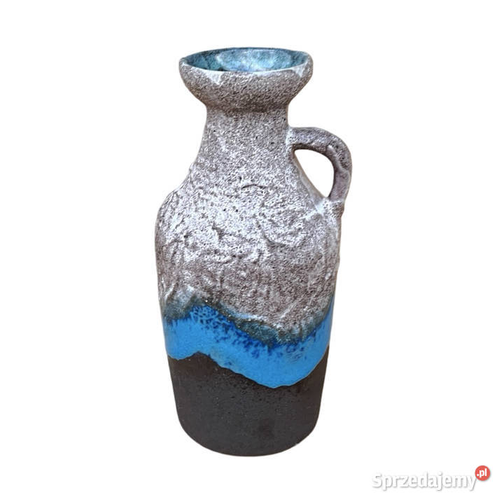 Ceramiczny wazon z uchem fat lava Strehla Warszawa