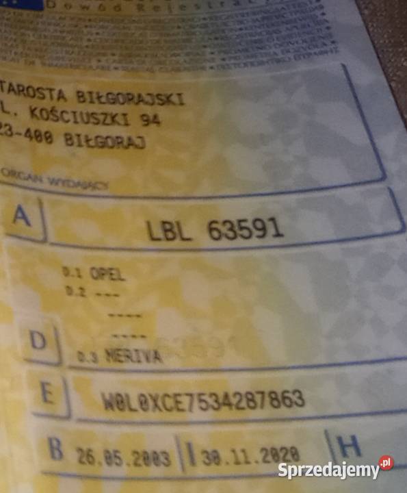 Opel Meriva A 16 16V LPG sekwencja uszkodzony Józefów