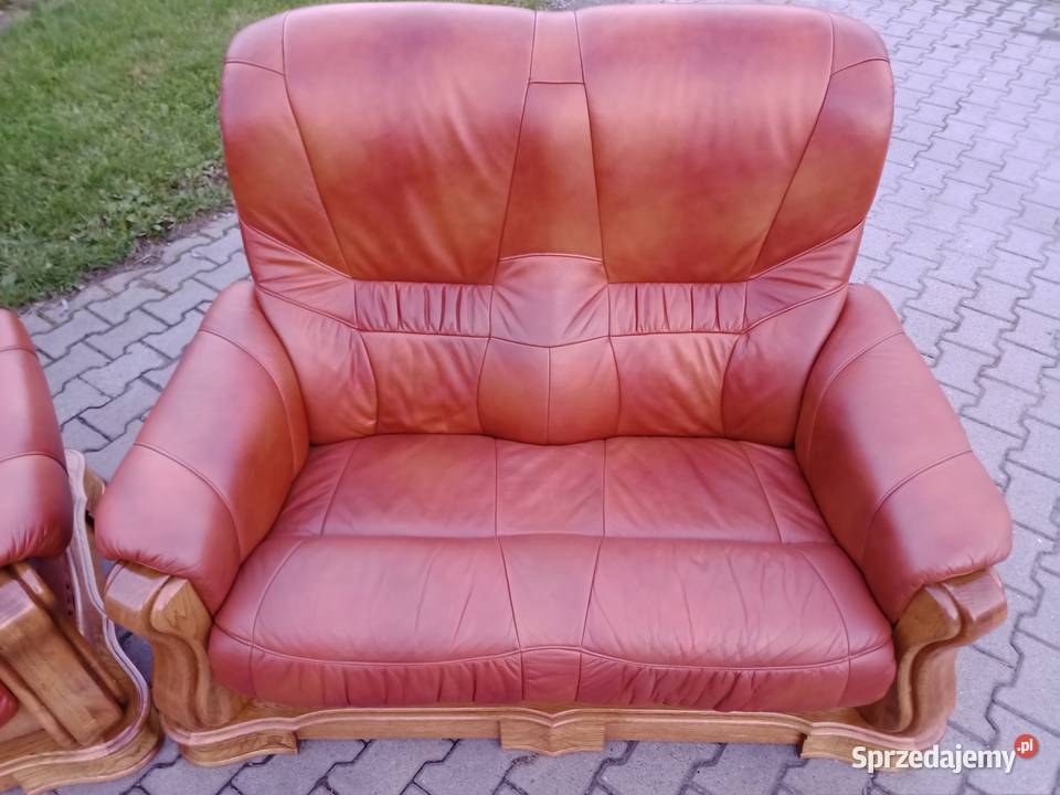 Komplet LUXOR 311 i Ława Dąb skóra Brąz śląskie sprzedam