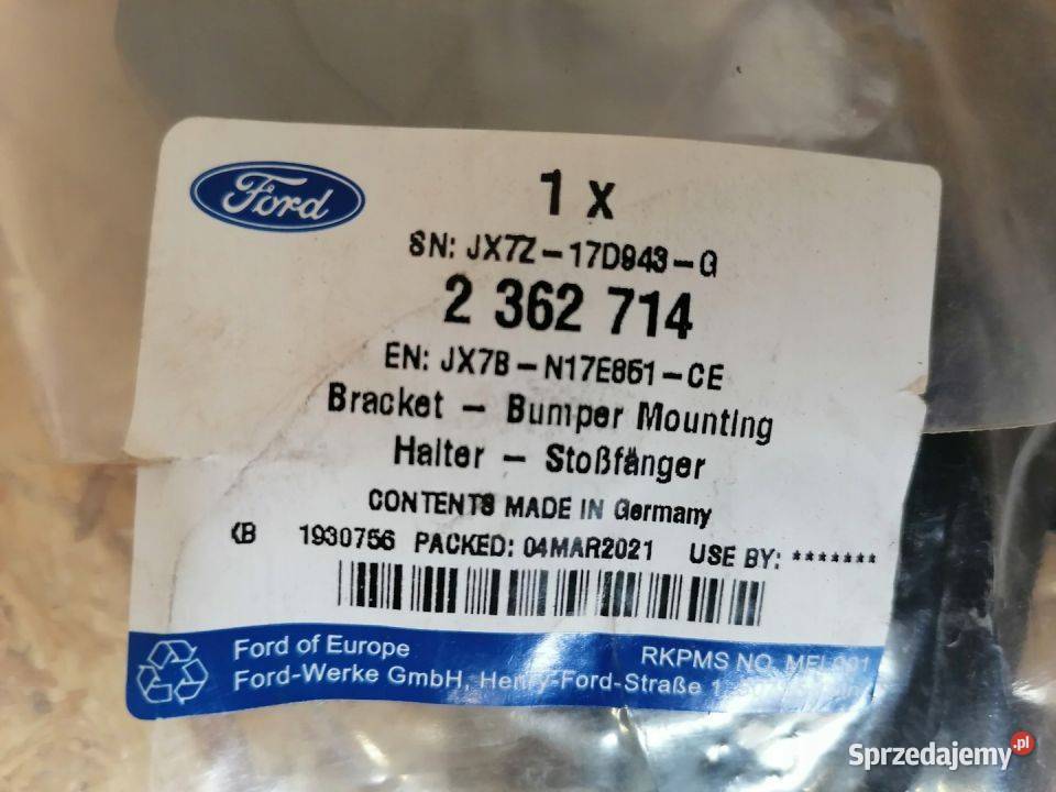 FORD FOCUS MK4 ŚLIZG MOCOWANIE PRAWE ZDERZAK osobowe Atrapy Pleszew sprzedam