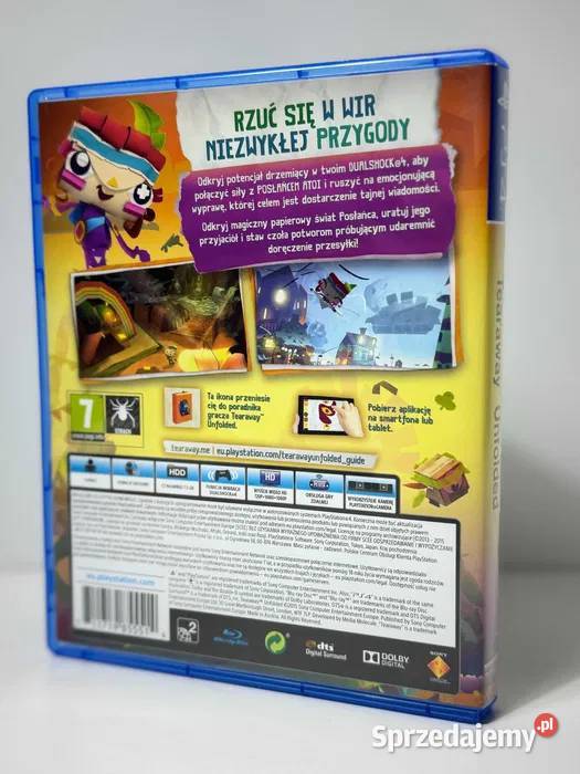 GRA TEARAWAY UNFOLDED NA 4 PLAYSTATION 4 POLSKA Gry komputerowe i konsolowe sprzedam
