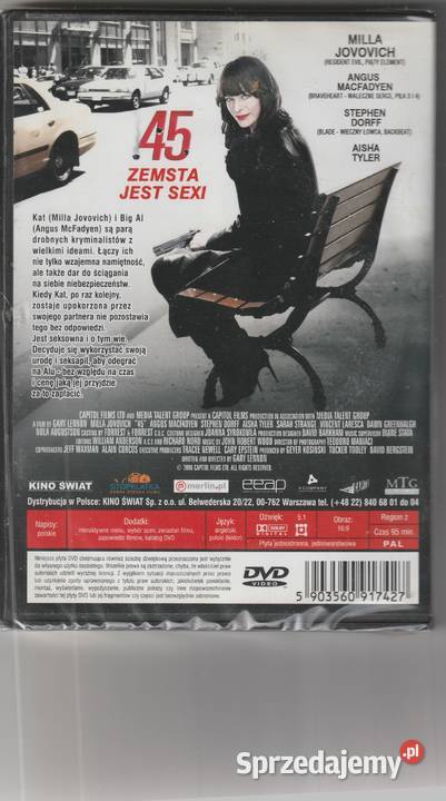 45 zemsta jest sexi Milla Jovovich DVD Filmy mazowieckie Pruszków sprzedam
